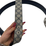 Gucci Tan Coated Canvas GG Supreme Interlocking Size 100 ~ US 36 Men's Belts