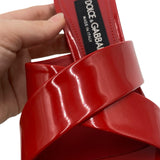 Dolce & Gabbana DG Patent Leather Mules Women's Size 36.5 = US 6.5