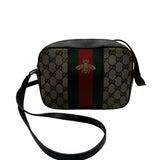 Gucci Tan Monogram Web Camera Bag Purse