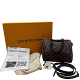 Louis Vuitton Brown Damier Ebene Speedy 25 bandouliere Purse