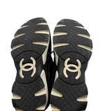 Chanel Leather CC Trainers Women's Size 37.5 ~ US 7.5