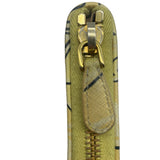 Prada Yellow Saffiano Leather Floral Print Wallet