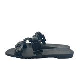 Gucci Black Rubber Buckle Size 37 ~ US 7 Women's Shoes