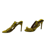 GIVENCHY Mustard suede and pearl heels Size 6