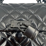 Kurt Geiger Black Patent Leather "The Brixton" Purse