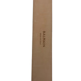 AS IS Balmain Anthem Wide Leather Belt -  Size 80 US 32