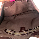 Gucci Cream Horsebit Jackie O Canvas Purse
