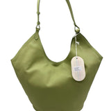 Viola Castellani Green Leather Slouch Purse