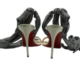 Christian Louboutin Police 100 Patent Calf Sandals Women's Size 35 = US 5