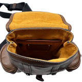 Coach Hitch Backpack 13 in Dark Saddle Leather