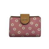 Coach Pink and Beige Floral Women's Wallets