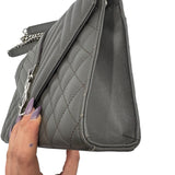 Saint Laurent Gray Grain De Poudre Medium Matelasse Purse