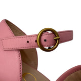Gucci Marmont Leather Platform Sandals Size 37.5 = US 7.5