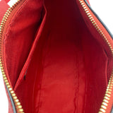 Coach Red Pebbled Leather Jes Hobo Shoulder Bag Purse