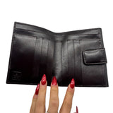 Fendi Brown Monogram Leather & Canvas Women's Wallets