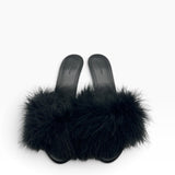 Balenciaga Boudoir Feather Mules in Women's size 38/US 8
