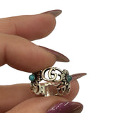 Gucci GG Marmont mother-of-pearl ring size 12 ~ US 6