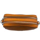 Coach Orange Pebbled Leather Jes Crossbody 20 Purse