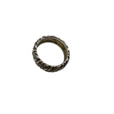 AS IS David Yurman Sterling Silver and Diamond Braided Ring