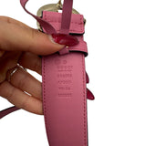 Gucci Pink and Silver Interlocking GG Size 90 ~ US 8 Women's Belts