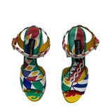 Dolce & Gabbana Carretto Platform Heel Sandals Size 37 US 7