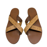 GIVENCHY Leather Flat Slide Sandals Women's 39.5 = US 9.5