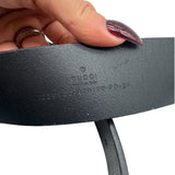 Gucci Black Leather GG Size 90 Men's Belts