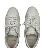 Saint Laurent Blanc Optique Studded Low top Sneaker Size Women's 37.5 US 7.5