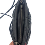 Kurt Geiger Black Quilted Leather Kensington Puff Purse