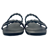 Gucci Black Rubber Buckle Size 37 ~ US 7 Women's Shoes