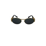 Versace Medusa Deco Oval Matte Sunglasses