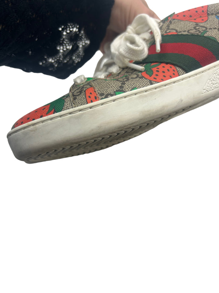 Gucci Strawberry Sneakers Women's Size 37.5