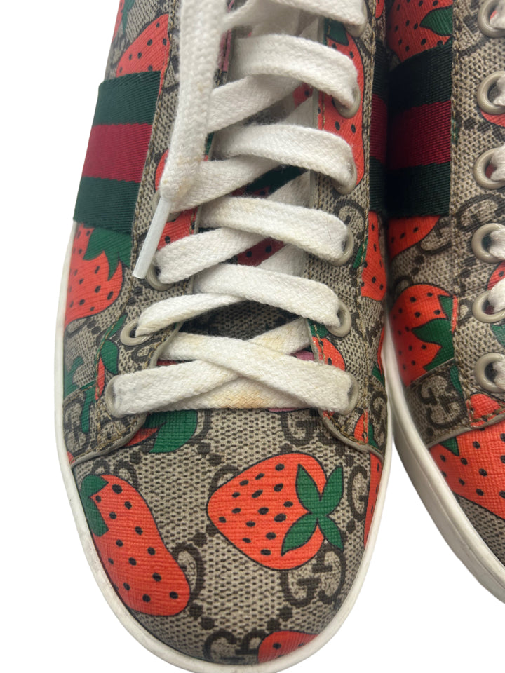 Gucci Strawberry Sneakers Women's Size 37.5