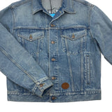 NWT Gucci x Disney Embroidered Eco Wash Light Blue Denim Jacket Men's Size 46 (S)